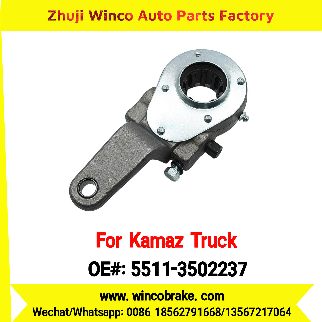 Winco OEM 5511-3502237 Manual Slack Adjuster for KAMAZ Trucks RH 10 Teeth