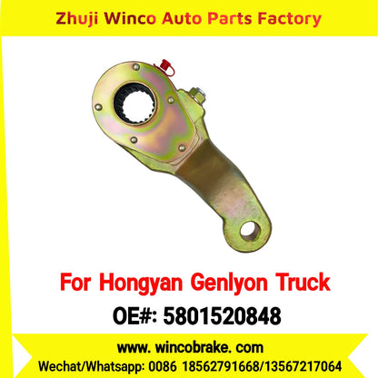 Winco OEM 5801520848/3530-605110B Manual Slack Adjuster for Suit to Chinese Trucks Hongyan H6A Left 19 Teeth