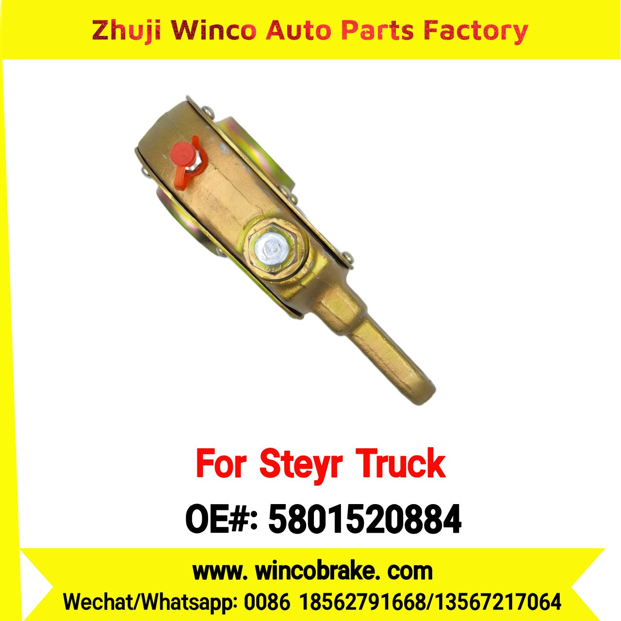 Winco OEM 5801520884/3530-0510 Manual Slack Adjuster for Suit to Chinese Steyr Truck Hongyan Front 19 teeth
