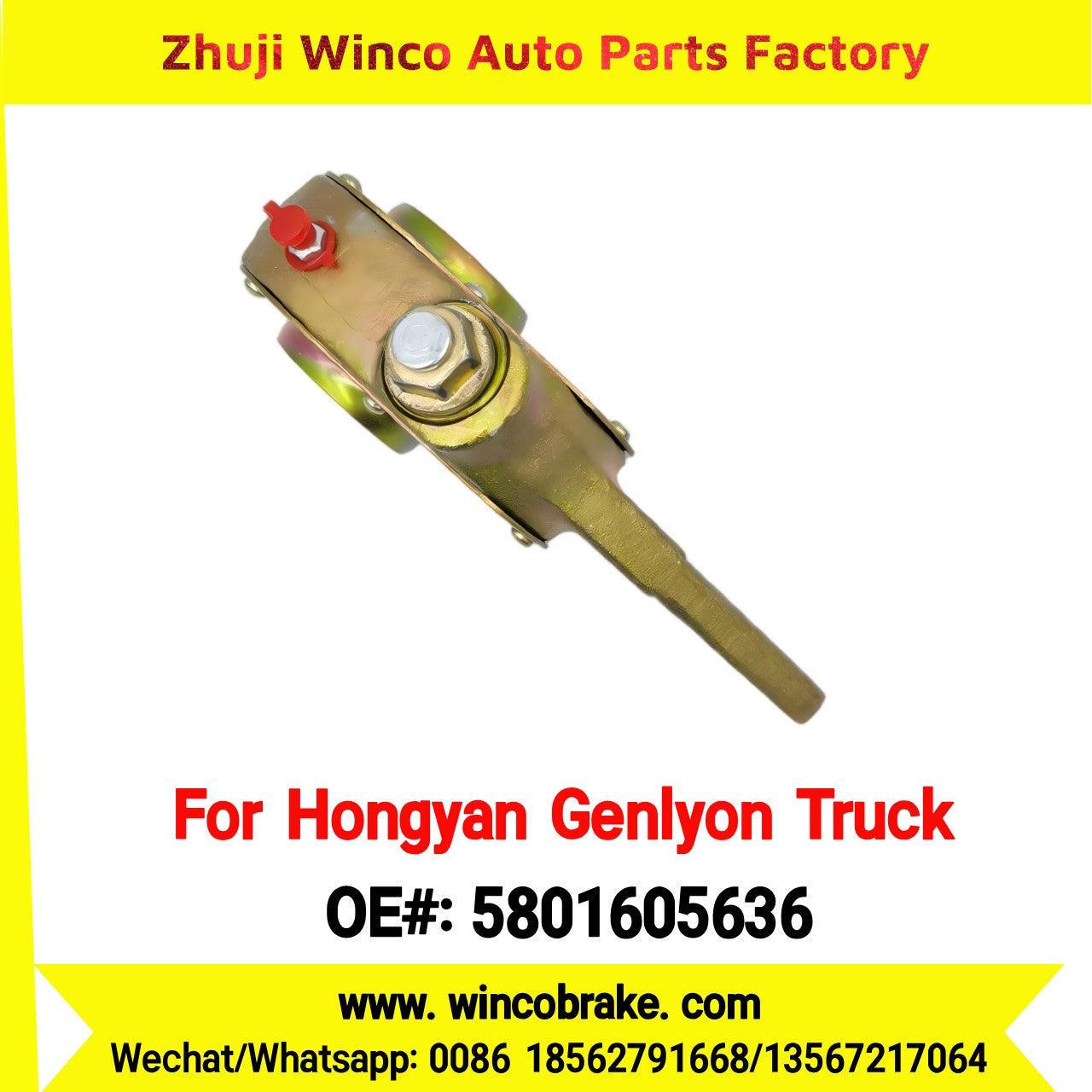 Winco OEM 5801605636/3501-9639 Manual Slack Adjuster for Suit to Chinese Trucks Hongyan Genlyon Front 26 Teeth