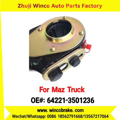 Winco OEM 64221-3501236 Manual Slack Adjuster for MAZ Trucks Replaces Russian Heavy Duty Straight 10 Teeth Big
