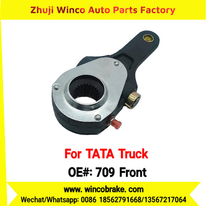 Winco OEM 709 Front Manual Slack Adjuster for India Series TATA Trucks Parts TATA MOTORS Straight 1 Hole Small 24 TEETH New Condition Brake Assembly