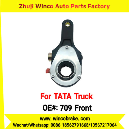 Winco OEM 709 Front Manual Slack Adjuster for India Series TATA Trucks Parts TATA MOTORS Straight 1 Hole Small 24 TEETH New Condition Brake Assembly