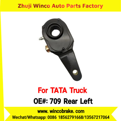 Winco OEM 709 Rear Left Manual Slack Adjuster for India Series TATA Trucks Parts TATA MOTORS Left 1 Hole Small 24 TEETH New Condition Brake Assembly