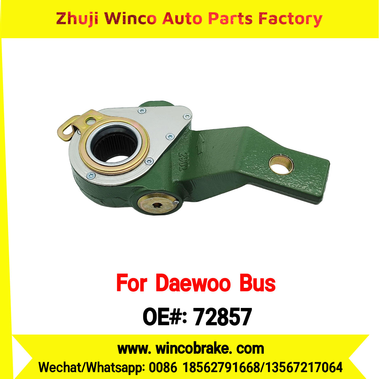 Winco OEM 72857 Automatic Slack Adjuster for Suit to Daewoo Truck and Bus South Korea