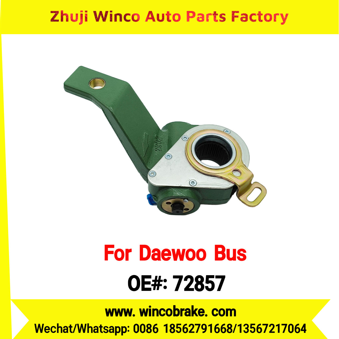 Winco OEM 72857 Automatic Slack Adjuster for Suit to Daewoo Truck and Bus South Korea