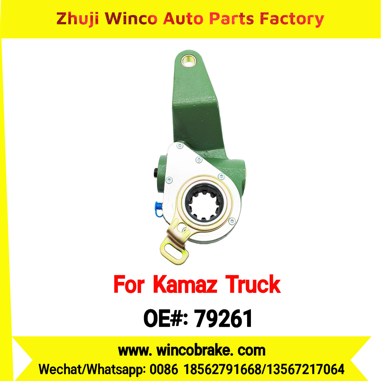 Winco OEM 79261 Automatic Slack Adjuster for LH 10 Teeth KAMAZ Truck to Replace HALDEX 79261 Russian Heavy Duty