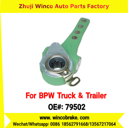 Winco OEM 79502 Automatic Brake Slack Adjuster for BPW Axle Truck & Trailer Straight 10 Teeth Replace Haldex 79502