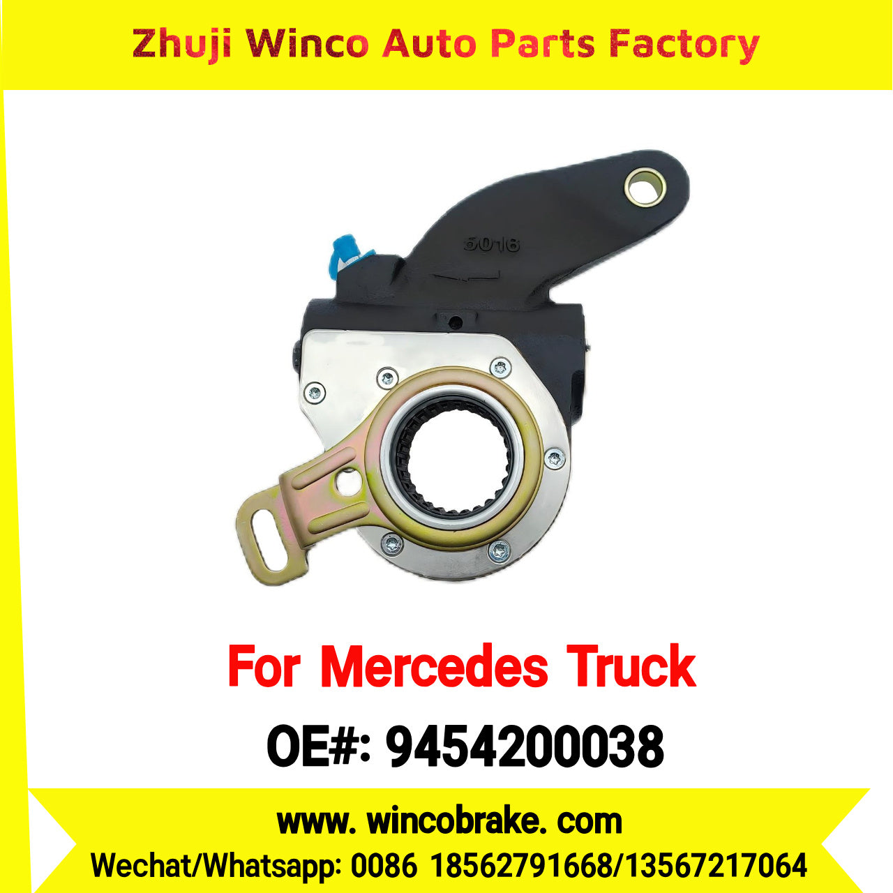 Winco OEM 9454200038 for Mercedes Benz Actros Truck Automatic Slack Adjuster Auto Parts Brake Adjusting Arm TO FIT MERCEDES TRUCKS REPLACES HALDEX 80008