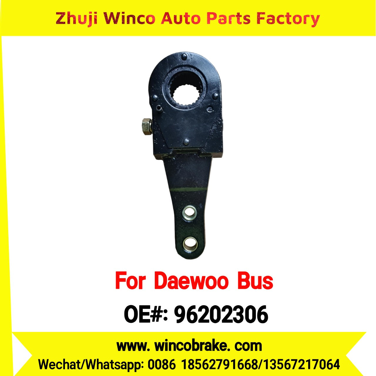 Winco OEM 96202306 Manual Slack Adjuster 25 Teeth BH090 BH116 Engine Parts for Suit to Daewoo Bus South Korea
