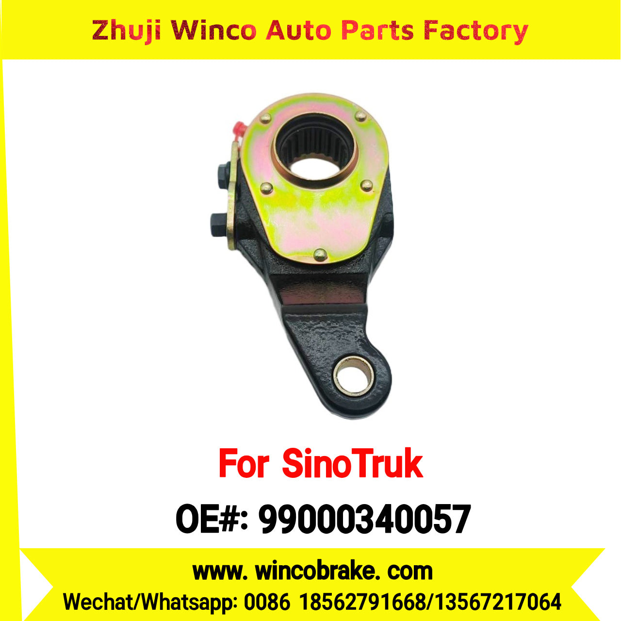 Winco OEM 99000340057 Manual Slack Adjuster for Suit to China Sinotruk Truck HOWO A7 TRUCKS 19 Teeth SPARE PARTS