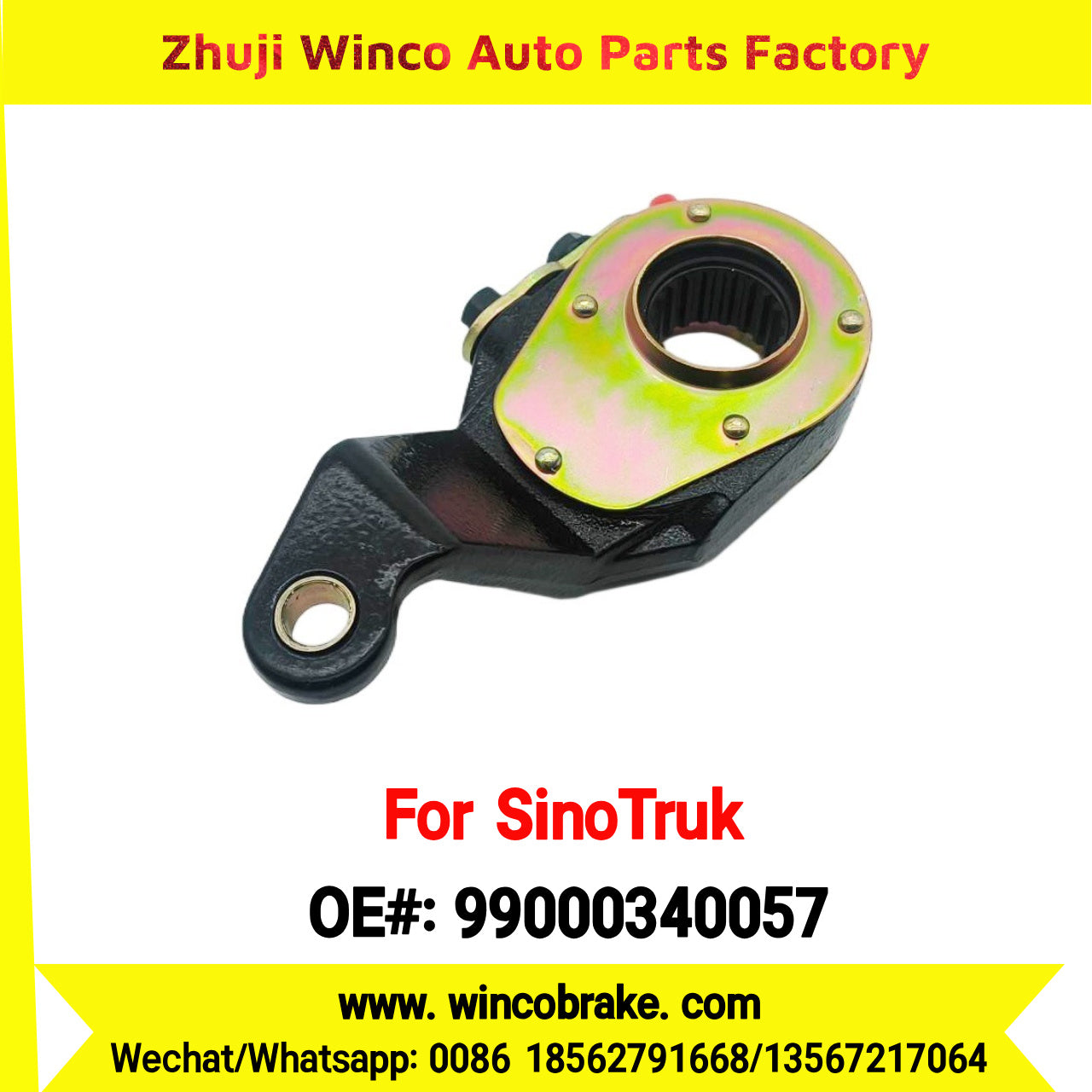 Winco OEM 99000340057 Manual Slack Adjuster for Suit to China Sinotruk Truck HOWO A7 TRUCKS 19 Teeth SPARE PARTS