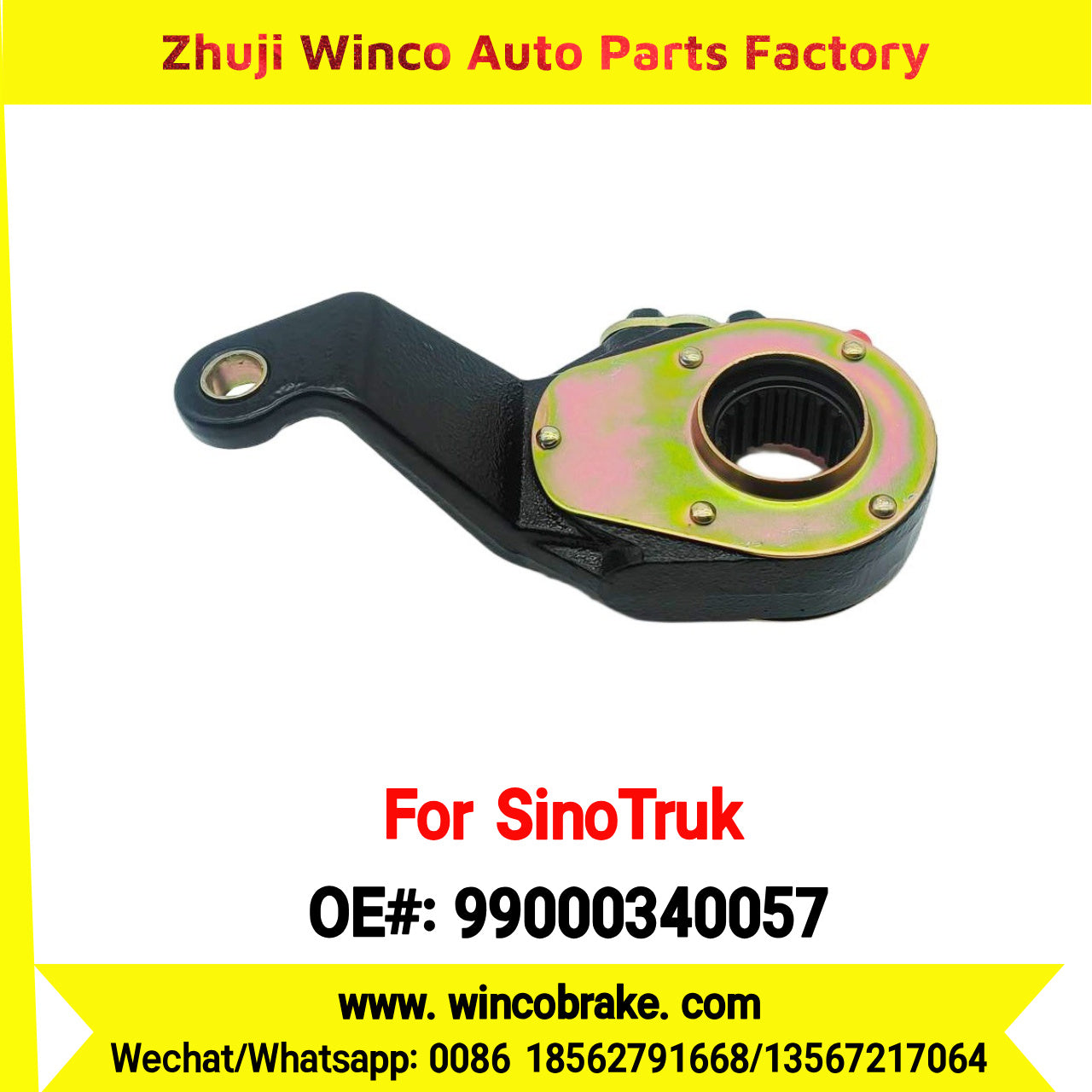 Winco OEM 99000340057 Manual Slack Adjuster for Suit to China Sinotruk Truck HOWO A7 TRUCKS 19 Teeth SPARE PARTS