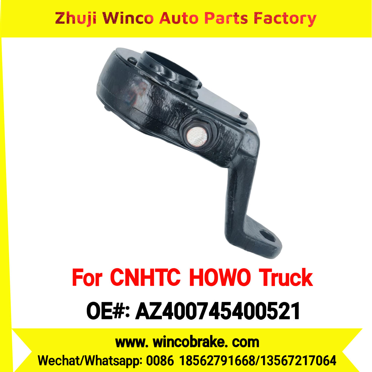 Winco OEM AZ400745400521 Manual Slack Adjuster for Auto Adjusting Arm for CNHTC HOWO Truck Spare Parts 26 Teeth