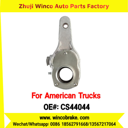 Winco OEM CS44044 Manual Brake Slack Adjuster MERITOR AXLE Truck Trailer Straight 1 Holes 37 Spline Brake Systems Accessory American Trucks Type To Replace Haldex CS44044