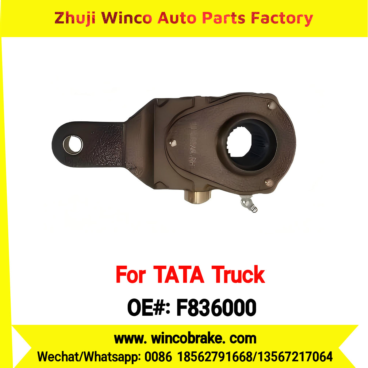 Winco OEM F836000 Manual Slack Adjuster Fitting India Market Cheap Price Good Quality