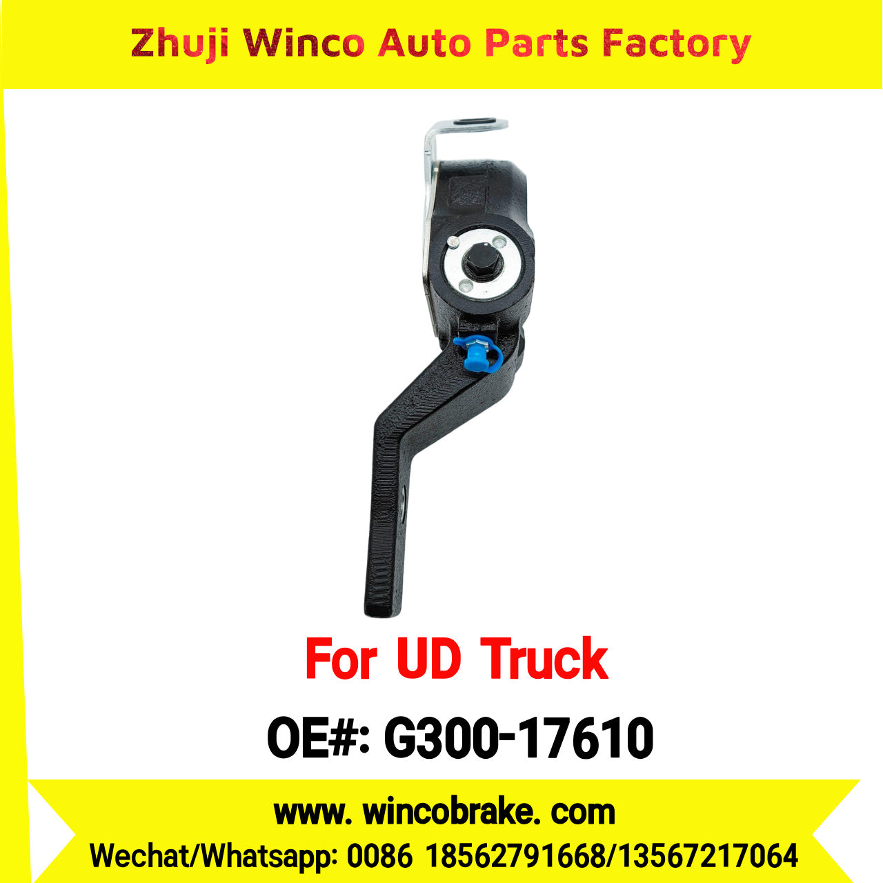 Winco OEM G300-17610 Automatic Slack Adjuster for Suit to UD Truck to Southeast Asia Market 1 Hole 24 Teeth