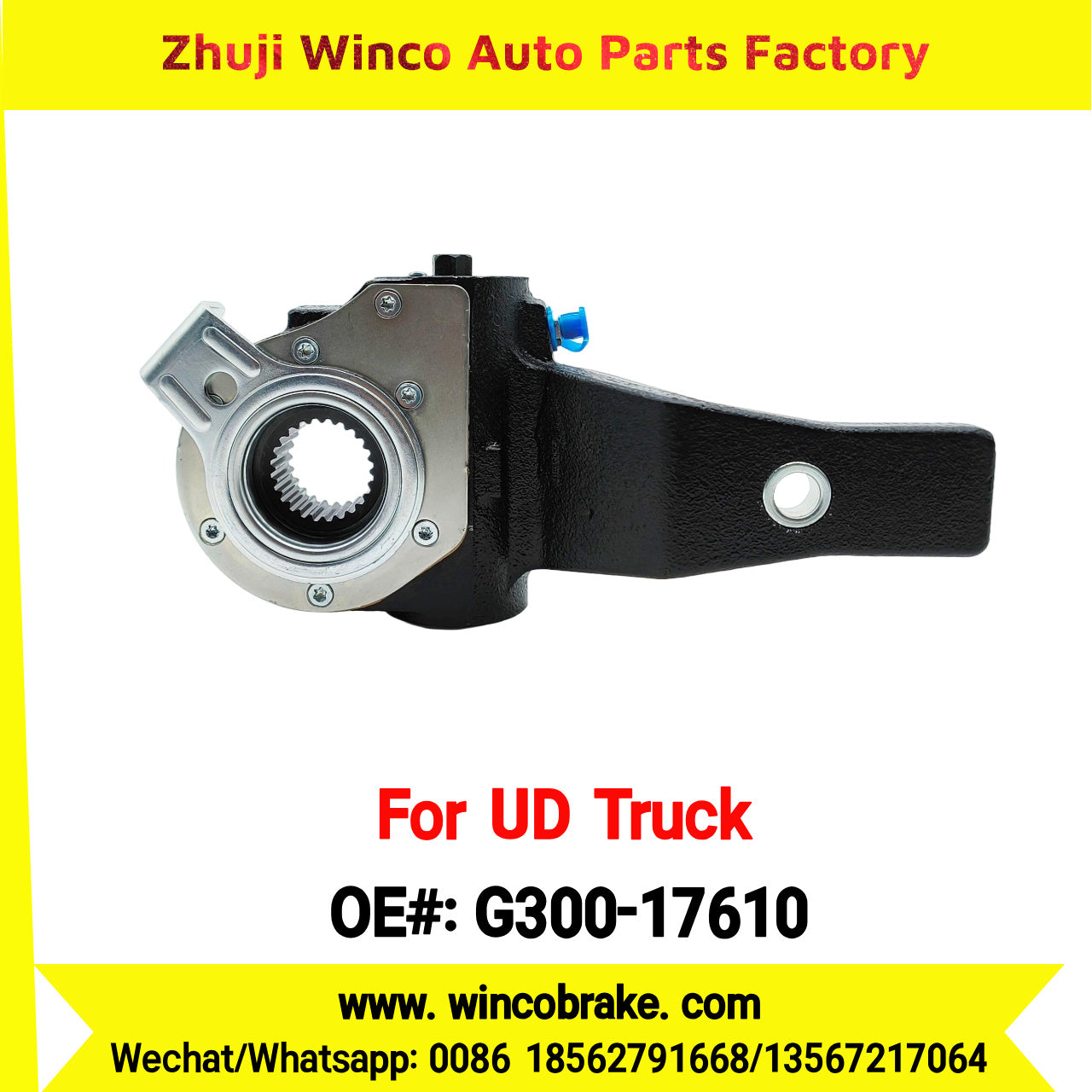 Winco OEM G300-17610 Automatic Slack Adjuster for Suit to UD Truck to Southeast Asia Market 1 Hole 24 Teeth