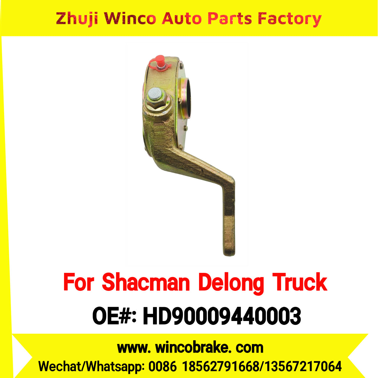 Winco OEM HD90009440003 Manual Slack Adjuster for Suit to Front Shacman Delong N3000 Truck Spare Parts LH 14 Teeth