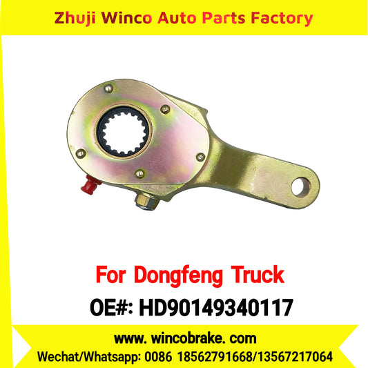 Winco OEM HD90149340117 Manual Slack Adjuster for Suit to China Dongfeng Truck Tianlong KC Brake Parts Front Left 18 Teeth