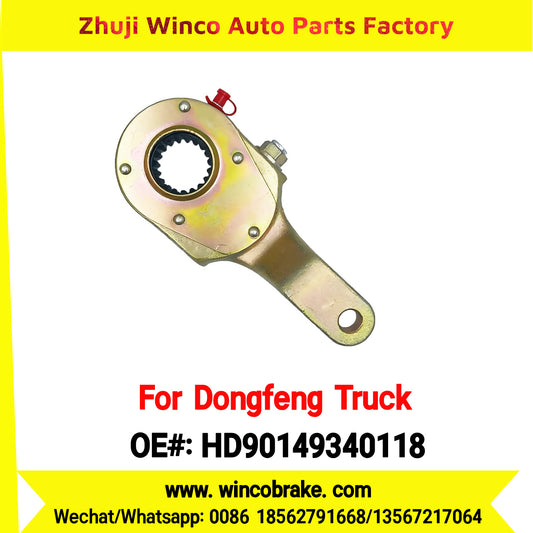Winco OEM HD90149340118 Manual Slack Adjuster for Suit to China Dongfeng Truck Tianlong KC Brake Parts Front Right 19 Teeth