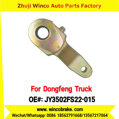Winco OEM JY3502FS22-015 Manual Slack Adjuster for Suit to China Dongfeng Truck Chenglong H7 Brake Parts Front Right 19 Teeth