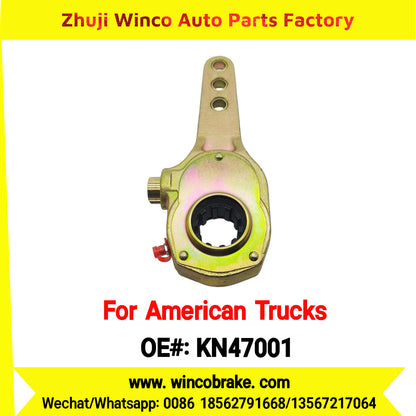 Winco OEM KN47001 Manual Brake Slack Adjuster Semi Truck Trailer Straight 10 Spline Brake Systems Accessory American Trucks Type To Replace Haldex KN47001