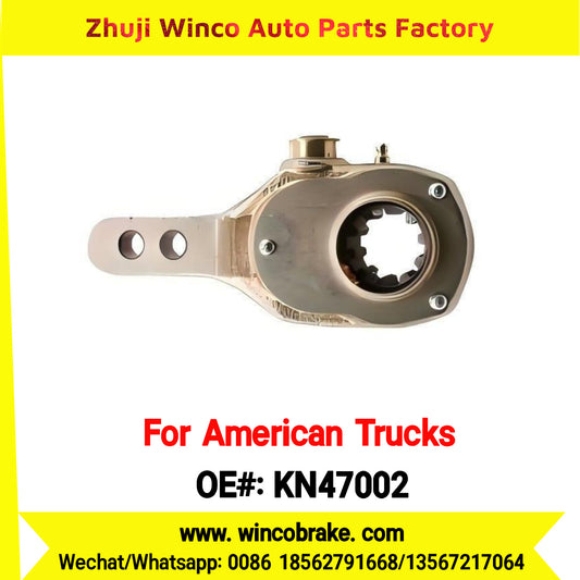Winco OEM KN47002 Manual Brake Slack Adjuster Semi Truck Trailer Straight 10 Spline Brake Systems Accessory American Trucks Type To Replace Haldex KN47002