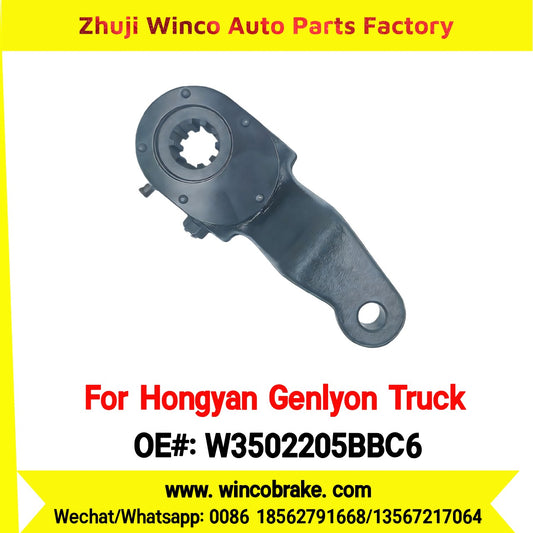 Winco OEM W3502205BBC6 Manual Slack Adjuster for Suit to Chinese Trucks Hongyan Genlyon Back Left 10 Teeth